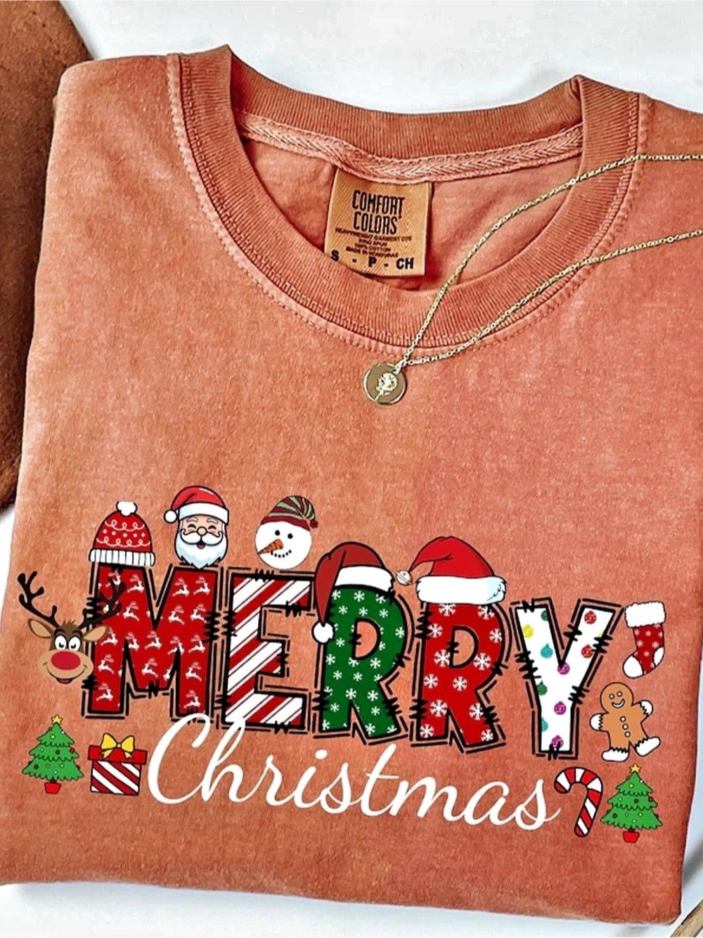 Comfort Colors Yam Christmas Graphic Tee